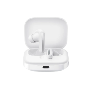 Mi Buds 5 with 46dB Hybrid ANC earbuds, Quad-Mic AI ENC , Dual Device Connection Bluetooth  (Fusion White, True Wireless)