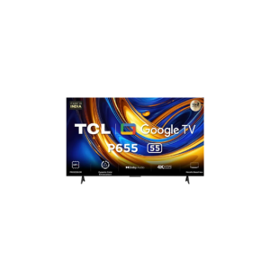 TCL P655 139 cm (55 inch) Ultra HD (4K) LED Smart Google TV with T-Screen, Dynamic Colour Enhancement and Dolby Audio 24W  (55P655)