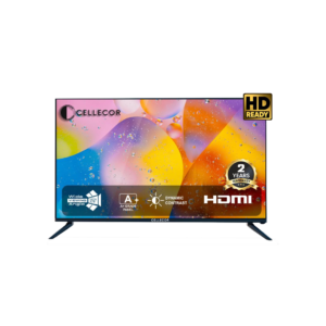 CELLECOR 60 cm (24 inch) HD Ready LED TV with 2 Year Warranty | A+ Grade Panel | Free Wall Mount | E24G | Black