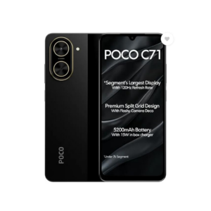 POCO C71 (Power Black, 64 GB)  (4 GB RAM)