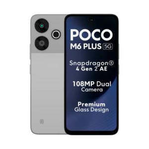 POCO M6 Plus 5G (Ice Silver, 128 GB)  (6 GB RAM)