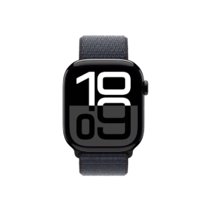 Apple Watch Series 10 GPS with Sport Loop (46mm Retina LTPO3 OLED Display, Jet Black Aluminium Case)