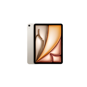 Apple iPad Air 11″ with M3 chip: Built for Apple Intelligence, Liquid Retina Display, 128GB, 12MP Front/Back Camera, Wi-Fi 6E, Touch ID, All-Day Battery Life — Starlight