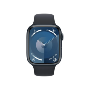 Apple Watch Series 9 GPS with Midnight Sport Band - M/L (45mm Display, Midnight Aluminium Case)