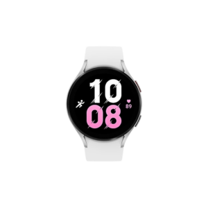 SAMSUNG Watch 5 44mmSuper AMOLED displayLTE calling & body composition tracking  (Silver Strap, Free Size)