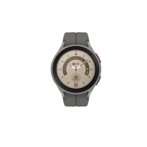 SAMSUNG Watch 5 pro 45mmSuper AMOLED displayBluetooth callingwith advanced GPS tracking  (Gray Titanium Strap, Free Size)