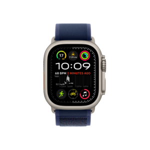 Apple Watch Ultra 2 GPS + Cellular 49mm Natural Titanium with Blue Trail Loop  (Blue Trail Strap, Free Size)