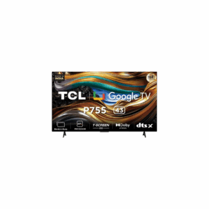 TCL 127 cm (50 inch) Ultra HD (4K) Google TV, 50P755, Black