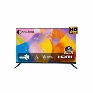 CELLECOR 60 cm (24 inch) HD Ready LED TV with 2 Year Warranty | A+ Grade Panel | Free Wall Mount | E24G | Black