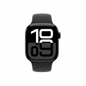 Apple Watch Series 10 GPS+Cellular with Sport Band - S/M (46mm Retina LTPO3 OLED Display, Jet Black Aluminium Case)