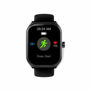 Cellecor TWIST 2.01" Curved HD Display | 800 NITS| AOD| BT-Calling| AI Voice Assistance Smartwatch  (Grey Strap, Free Size)