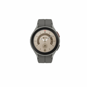 SAMSUNG Watch 5 pro 45mmSuper AMOLED displayBluetooth callingwith advanced GPS tracking  (Gray Titanium Strap, Free Size)