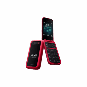 Nokia 2660 Flip 4G Volte Black keypad Mobile with Dual Sim & Screen, MP3 Player  (Red)