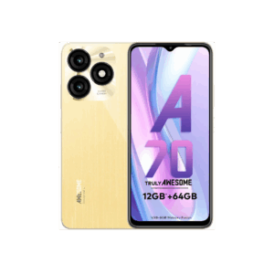 itel A70 | 5000 mAh Battery |13MP Dual Rear Camera | Type C Charging (Brilliant Gold, 64 GB)  (4 GB RAM)
