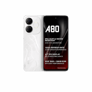 itel A80 (Glacier White, 128 GB)  (4 GB RAM)