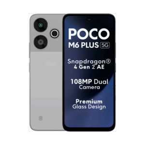 POCO M6 Plus 5G (Ice Silver, 128 GB)  (6 GB RAM)