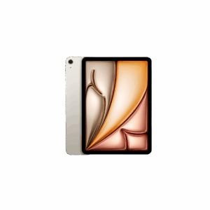 Apple iPad Air 11″ with M3 chip: Built for Apple Intelligence, Liquid Retina Display, 128GB, 12MP Front/Back Camera, Wi-Fi 6E, Touch ID, All-Day Battery Life — Starlight