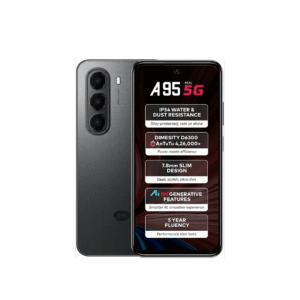 itel A95 5G (Shadow Black, 128 GB)  (6 GB RAM)